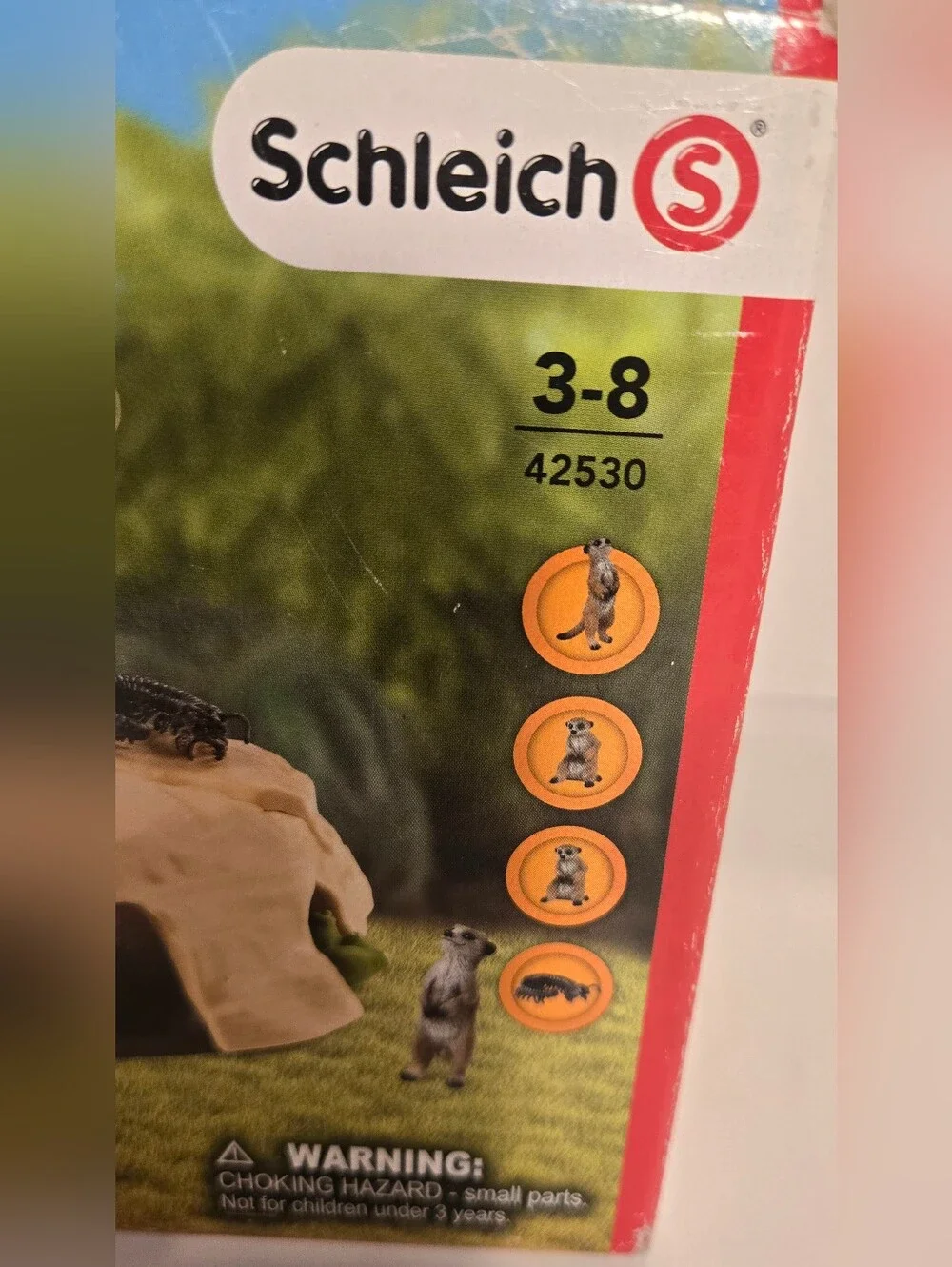 Schleich Wild Life Meerkat Hangout / Meerkat Meeting Playset #42530 10 Pc Set